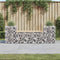 vidaXL - Tuinbank - schanskorfontwerp - 183x41x60,5 - cm - massief - grenenhout