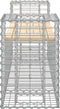 vidaXL - Tuinbank - schanskorfontwerp - 183x41x60,5 - cm - massief - grenenhout