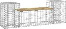 vidaXL - Tuinbank - schanskorfontwerp - 183x41x60,5 - cm - geïmpregneerd - hout
