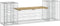 vidaXL - Tuinbank - schanskorfontwerp - 183x41x60,5 - cm - geïmpregneerd - hout