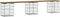 vidaXL - Tuinbank - schanskorfontwerp - 203x31x42 - cm - geïmpregneerd - hout