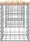 vidaXL - Tuinbank - Schanskorfontwerp - 203x31x42 - cm - massief - grenenhout