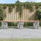 vidaXL - Tuinbank - schanskorfontwerp - 203x31x42 - cm - massief - douglashout