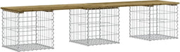 vidaXL - Tuinbank - schanskorfontwerp - 203x44x42 - cm - geïmpregneerd - hout