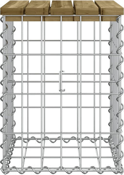 vidaXL - Tuinbank - schanskorfontwerp - 33x31x42 - cm - geïmpregneerd - grenenhout