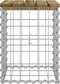 vidaXL - Tuinbank - schanskorfontwerp - 33x31x42 - cm - geïmpregneerd - grenenhout