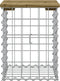 vidaXL - Tuinbank - schanskorfontwerp - 33x31x42 - cm - geïmpregneerd - grenenhout