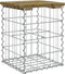 vidaXL - Tuinbank - schanskorfontwerp - 33x31x42 - cm - geïmpregneerd - grenenhout