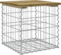 vidaXL - Tuinbank - schanskorfontwerp - 43x44x42 - cm - geïmpregneerd - grenenhout