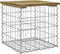 vidaXL - Tuinbank - schanskorfontwerp - 43x44x42 - cm - geïmpregneerd - grenenhout
