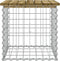 vidaXL - Tuinbank - schanskorfontwerp - 43x44x42 - cm - geïmpregneerd - grenenhout