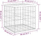 vidaXL - Tuinbank - schanskorfontwerp - 43x44x42 - cm - geïmpregneerd - grenenhout