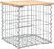 vidaXL - Tuinbank - schanskorfontwerp - 43x44x42 - cm - massief - grenenhout