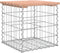 vidaXL - Tuinbank - schanskorfontwerp - 43x44x42 - cm - massief - douglashout