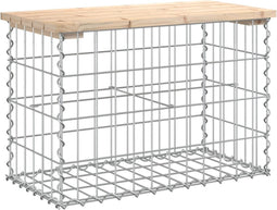 vidaXL - Tuinbank - schanskorfontwerp - 63x31,5x42 - cm - massief - grenenhout