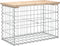 vidaXL - Tuinbank - schanskorfontwerp - 63x31,5x42 - cm - massief - grenenhout