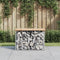 vidaXL - Tuinbank - schanskorfontwerp - 63x31,5x42 - cm - massief - grenenhout