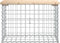 vidaXL - Tuinbank - schanskorfontwerp - 63x31,5x42 - cm - massief - grenenhout