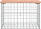 vidaXL - Tuinbank - schanskorfontwerp - 63x31,5x42 - cm - massief - douglashout