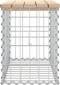 vidaXL - Tuinbank - schanskorfontwerp - 63x31,5x42 - cm - massief - grenenhout