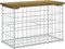 vidaXL - Tuinbank - schanskorfontwerp - 63x31,5x42 - cm - geïmpregneerd - hout