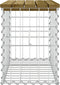vidaXL - Tuinbank - schanskorfontwerp - 63x31,5x42 - cm - geïmpregneerd - hout