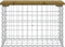 vidaXL - Tuinbank - schanskorfontwerp - 63x31,5x42 - cm - geïmpregneerd - hout