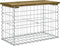 vidaXL - Tuinbank - schanskorfontwerp - 63x31,5x42 - cm - geïmpregneerd - hout