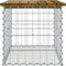 vidaXL - Tuinbank - schanskorfontwerp - 63x44x42 - cm - geïmpregneerd - grenenhout