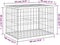 vidaXL - Tuinbank - schanskorfontwerp - 63x44x42 - cm - massief - douglashout