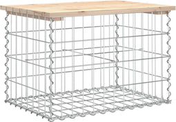 vidaXL - Tuinbank - schanskorfontwerp - 63x44x42 - cm - massief - grenenhout