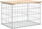 vidaXL - Tuinbank - schanskorfontwerp - 63x44x42 - cm - massief - grenenhout