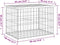 vidaXL - Tuinbank - schanskorfontwerp - 63x44x42 - cm - massief - grenenhout
