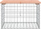 vidaXL - Tuinbank - schanskorfontwerp - 63x44x42 - cm - massief - douglashout