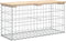 vidaXL - Tuinbank - schanskorfontwerp - 83x31,5x42 - cm - massief - grenenhout