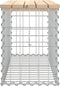 vidaXL - Tuinbank - schanskorfontwerp - 83x31,5x42 - cm - massief - grenenhout