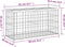 vidaXL - Tuinbank - schanskorfontwerp - 83x31,5x42 - cm - massief - grenenhout