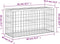 vidaXL - Tuinbank - schanskorfontwerp - 83x31,5x42 - cm - massief - douglashout