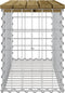 vidaXL - Tuinbank - schanskorfontwerp - 83x31,5x42 - cm - geïmpregneerd - hout
