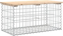 vidaXL - Tuinbank - Schanskorfontwerp - 83x44x42 - cm - massief - grenenhout