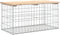 vidaXL - Tuinbank - Schanskorfontwerp - 83x44x42 - cm - massief - grenenhout