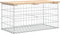 vidaXL - Tuinbank - Schanskorfontwerp - 83x44x42 - cm - massief - grenenhout