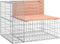 vidaXL - Tuinbank - schanskorfontwerp - 92x71x65,5 - cm - massief - douglashout