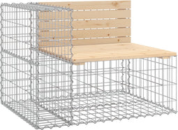 vidaXL - Tuinbank - schanskorfontwerp - 92x71x65,5 - cm - massief - grenenhout