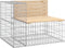 vidaXL - Tuinbank - schanskorfontwerp - 92x71x65,5 - cm - massief - grenenhout