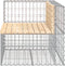 vidaXL - Tuinbank - schanskorfontwerp - 92x71x65,5 - cm - massief - grenenhout