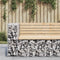 vidaXL - Tuinbank - schanskorfontwerp - 92x71x65,5 - cm - massief - grenenhout