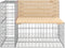 vidaXL - Tuinbank - schanskorfontwerp - 92x71x65,5 - cm - massief - grenenhout