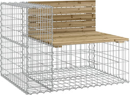 vidaXL - Tuinbank - schanskorfontwerp - 92x71x65,5 - cm - geïmpregneerd - hout