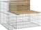 vidaXL - Tuinbank - schanskorfontwerp - 92x71x65,5 - cm - geïmpregneerd - hout